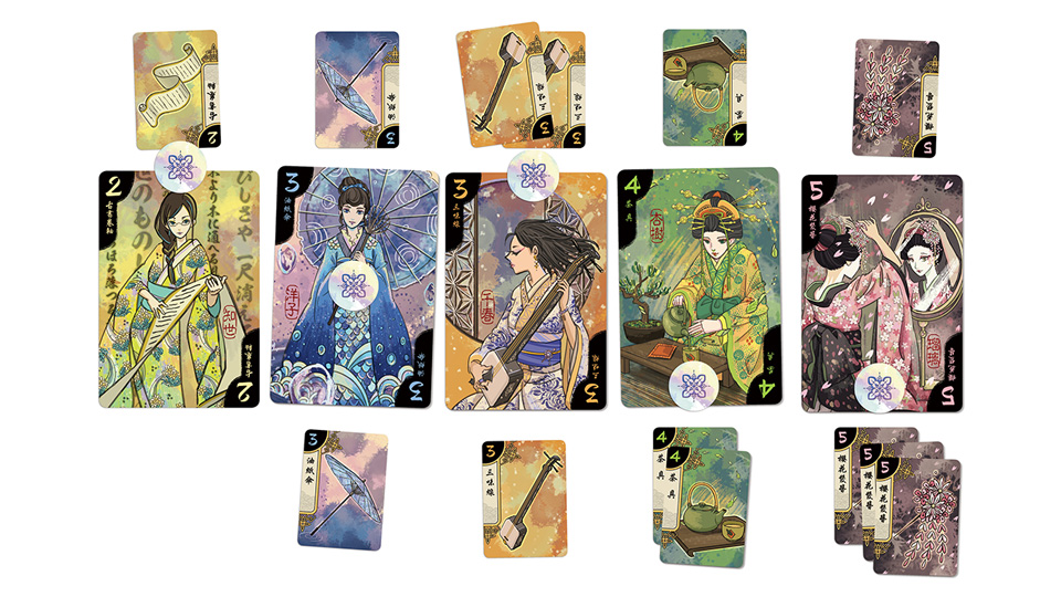 OEJ ~ Hanamikoji ~ 2-Player Geisha Charming Card Game 
